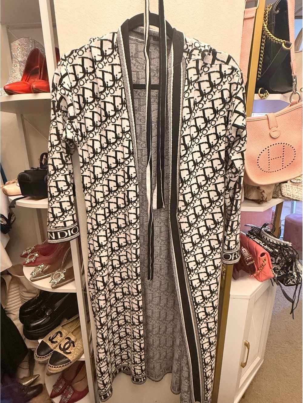 Christian Dior Monogram Long Robe with Belt
